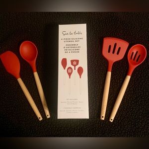 (New)Sur La Table 4-Piece Silicone Utensil Set